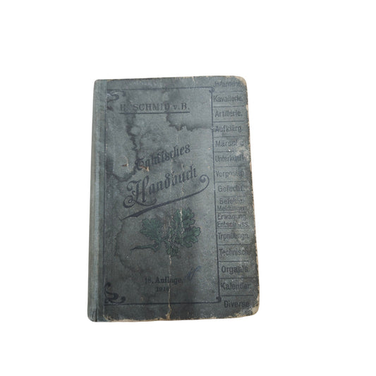 Taktischen Handbuchs von Hugo Schmid 18. Auflage von 1918 1WK WW1 KuK