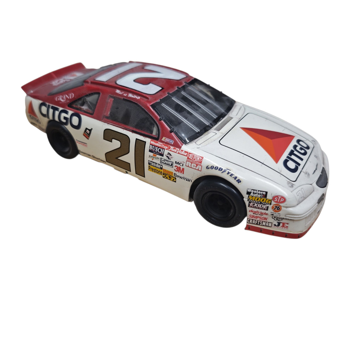 Modellauto Ford Thunderbird NASCAR  Wood Brothers Racing  Startnummer 21  Citgo-Sponsoringlackierung Michael Waltrip