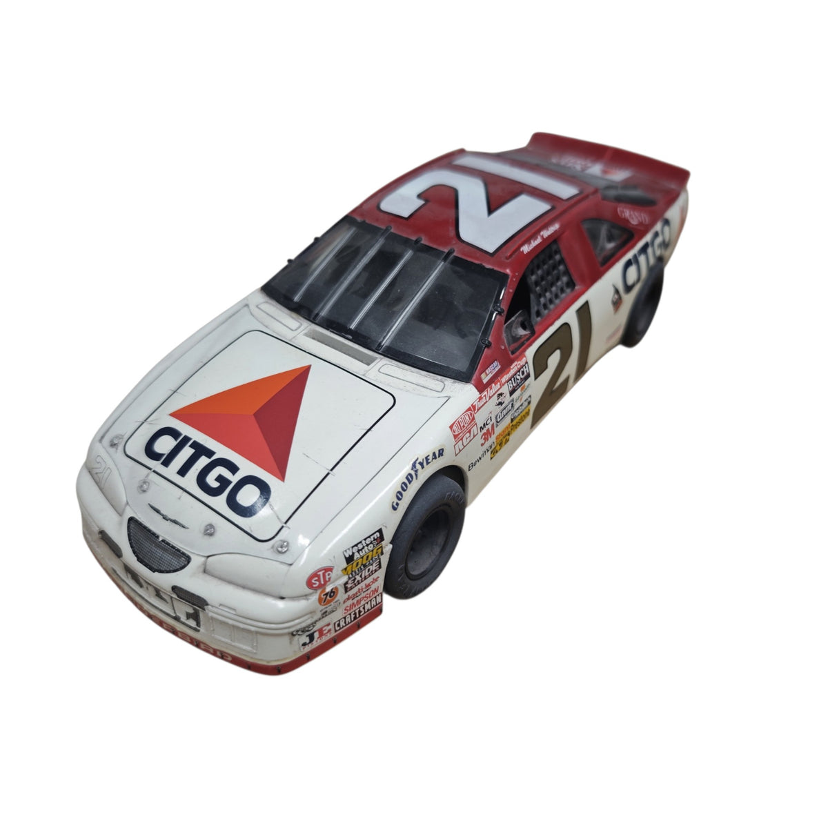 Modellauto Ford Thunderbird NASCAR  Wood Brothers Racing  Startnummer 21  Citgo-Sponsoringlackierung Michael Waltrip