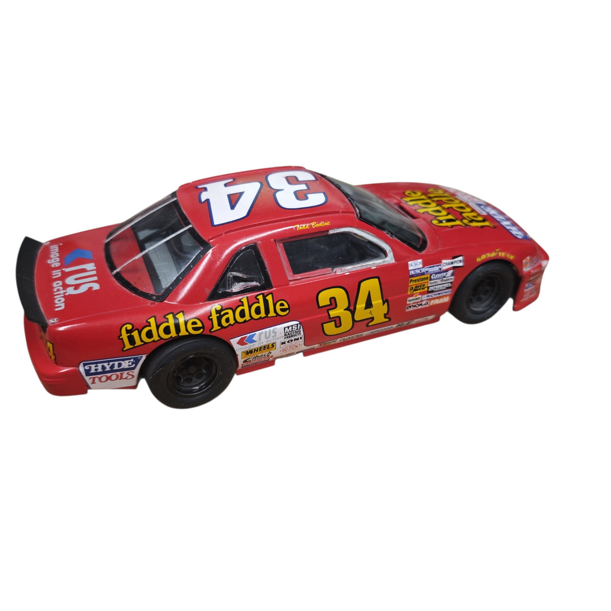NASCAR-Modellauto Mike McLaughlin Startnummer 34 Fiddle Faddle