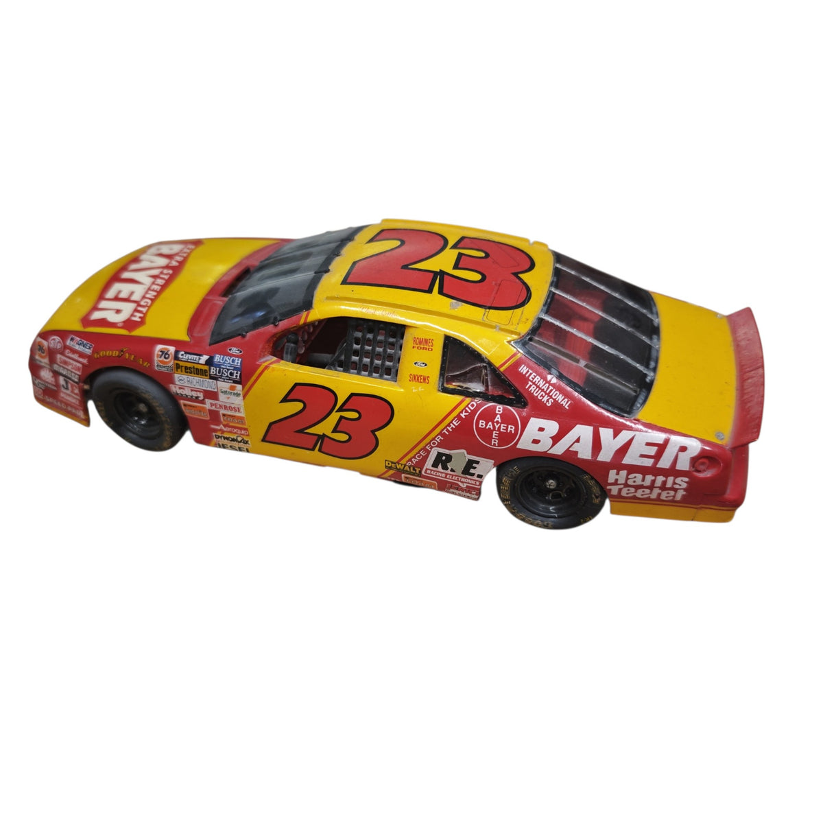 Modellauto NASCAR-Rennwagens Ford Thunderbird Nr. 23  Chad Little  gesponsert Bayer