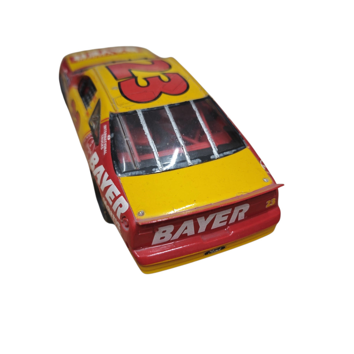 Modellauto NASCAR-Rennwagens Ford Thunderbird Nr. 23  Chad Little  gesponsert Bayer