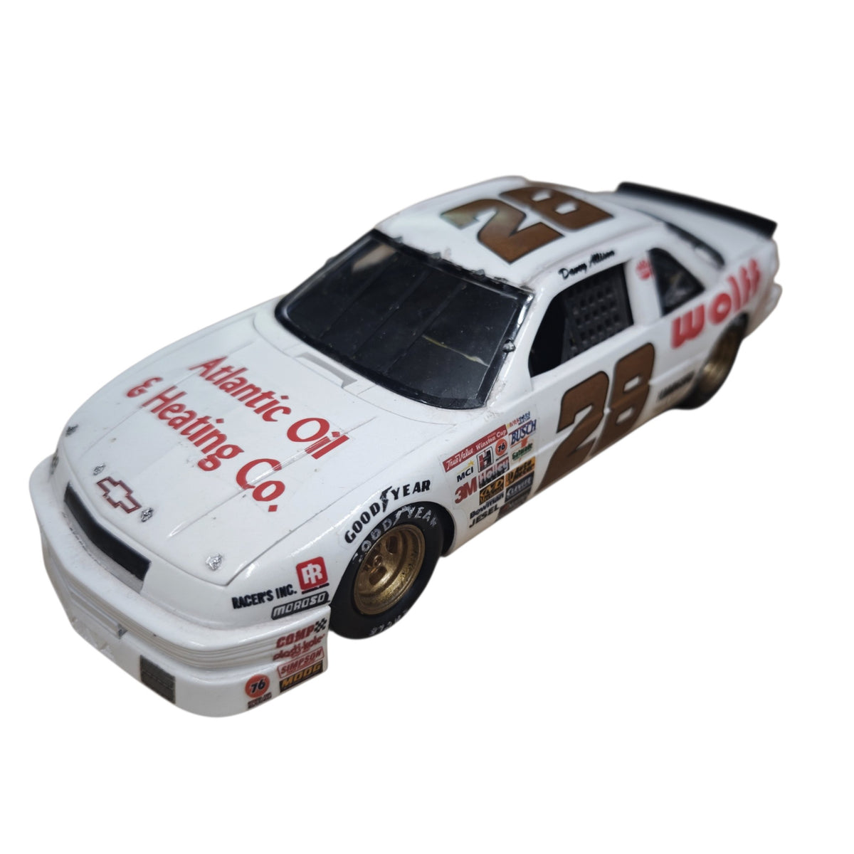 Modellauto NASCAR-Rennwagens Startnummer 28 von Davey Allison Wolff Petroleum Atlantic Oil & Heating Co. Chevrolet Lumina