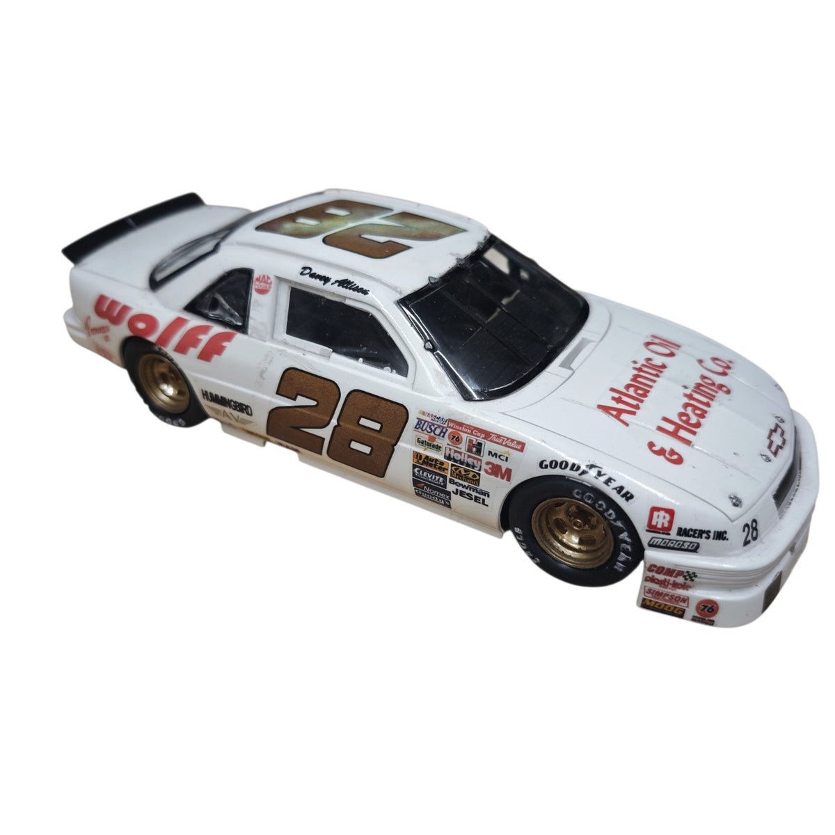 Modellauto NASCAR-Rennwagens Startnummer 28 von Davey Allison Wolff Petroleum Atlantic Oil & Heating Co. Chevrolet Lumina