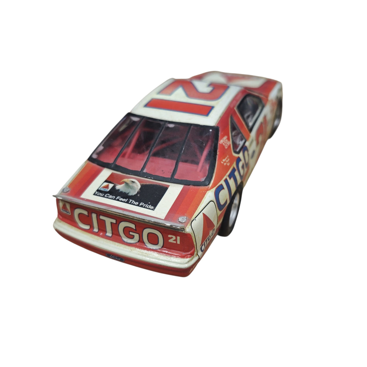 Modellauto NASCAR-Rennwagens Ford Thunderbird Startnummer 21 CITGO Morgan Shepherd Team Wood Brothers Racing