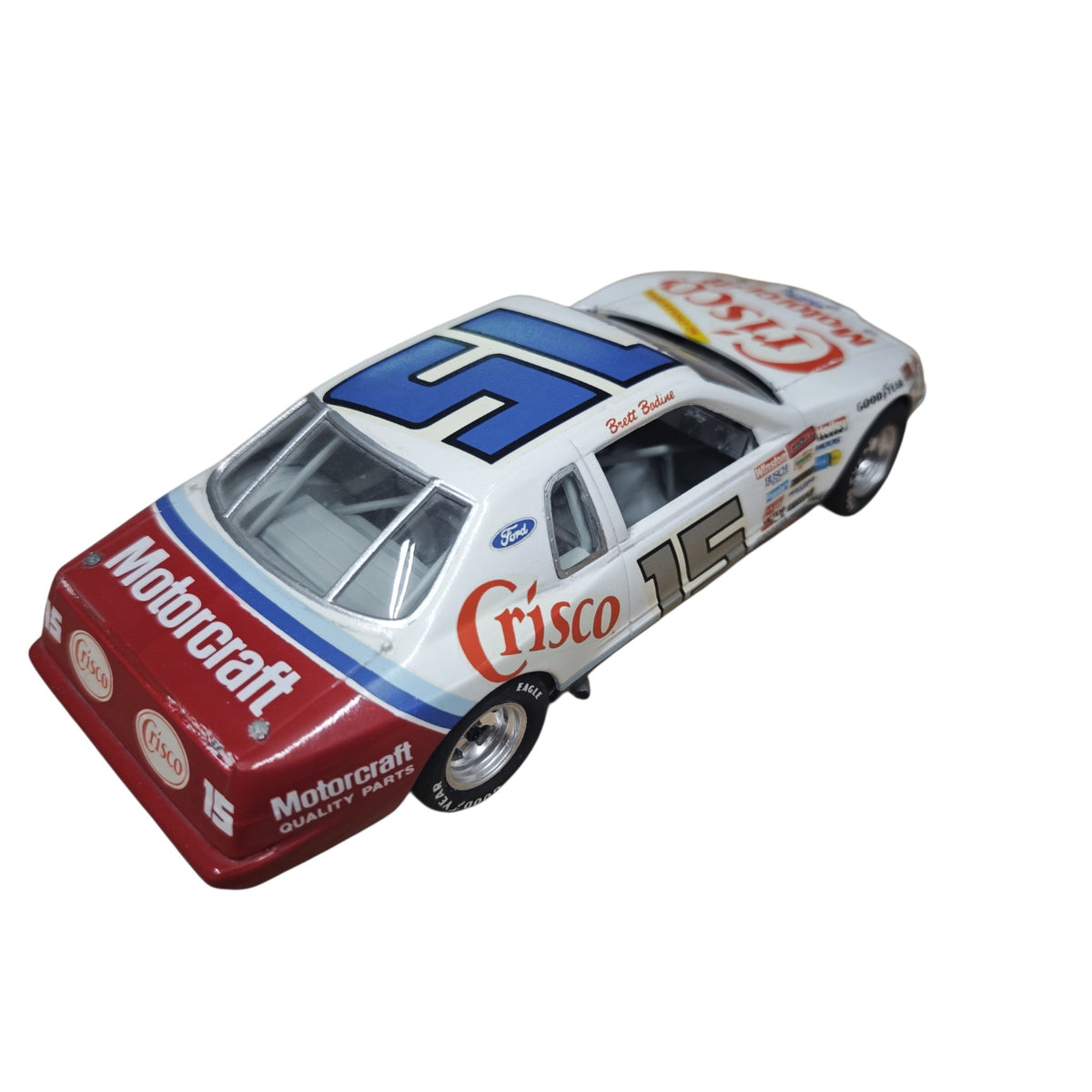 Modellauto NASCAR-Rennwagens Ford Thunderbird  Startnummer 15 Crisco Brett Bodine