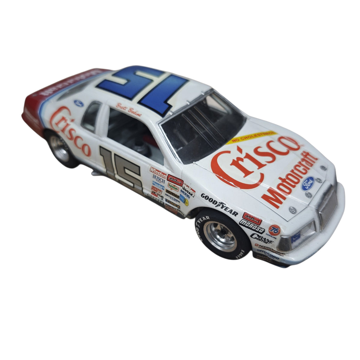 Modellauto NASCAR-Rennwagens Ford Thunderbird  Startnummer 15 Crisco Brett Bodine