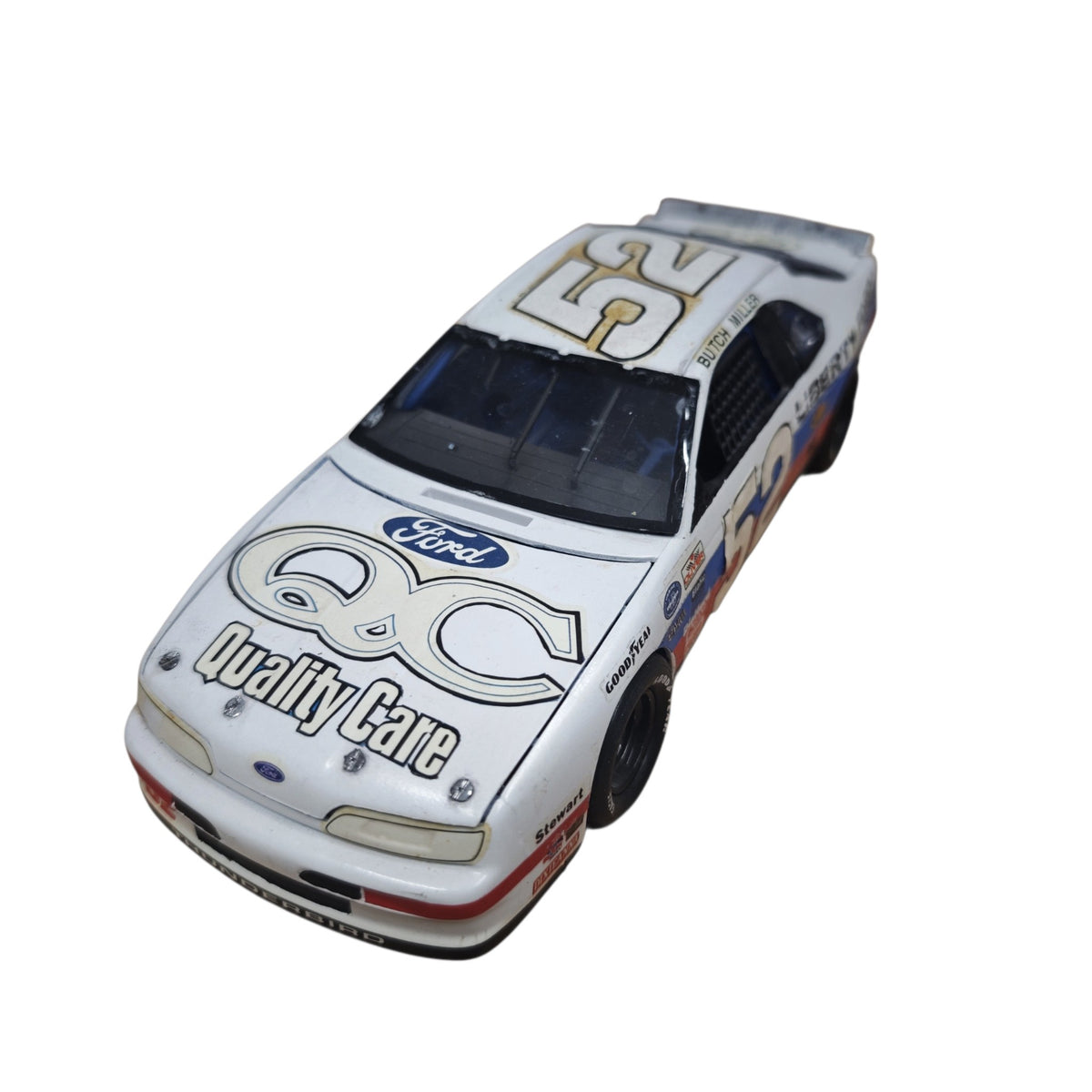 Modellauto NESCAR Ford Thunderbird Butch Miller Startnummer 52 Quality Care