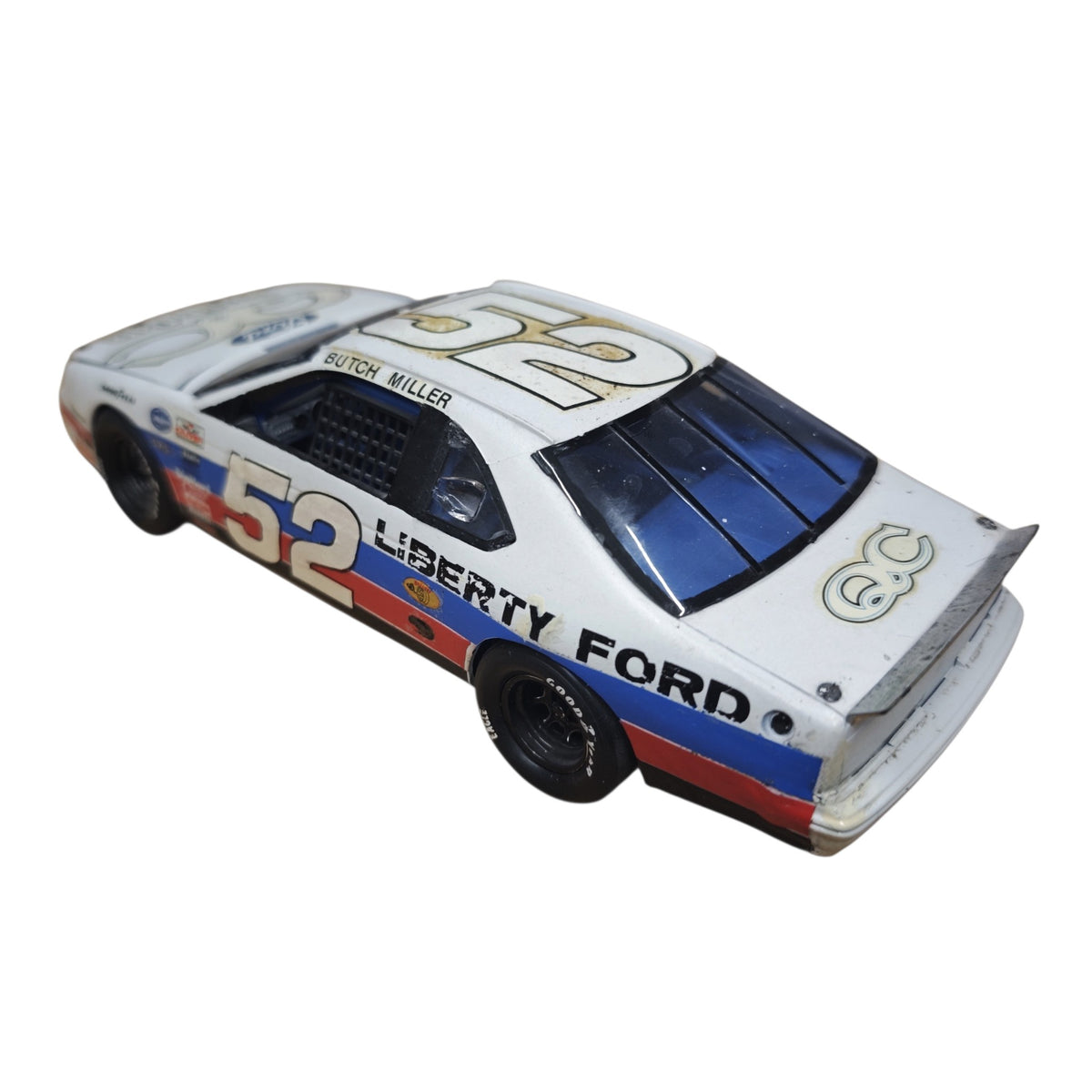 Modellauto NESCAR Ford Thunderbird Butch Miller Startnummer 52 Quality Care