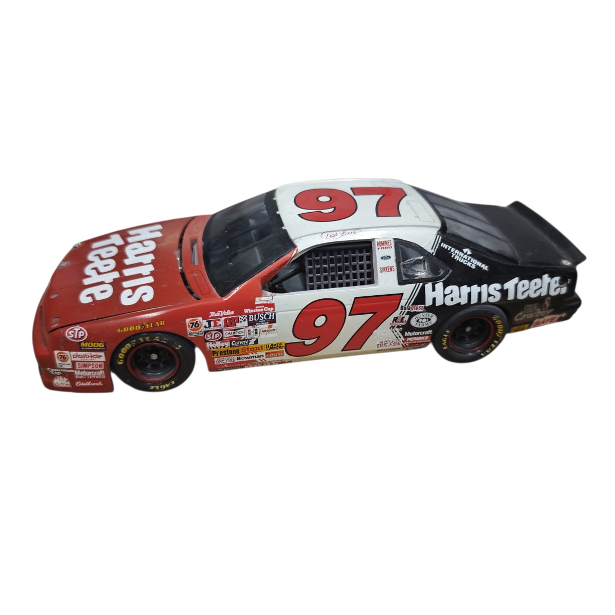 Modellauto NESCAR Ford Thunderbird NASCAR-Startnummer 97 Harris Teeter Chad Little