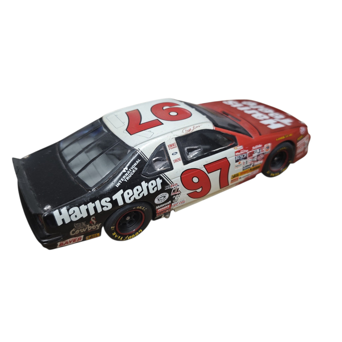 Modellauto NESCAR Ford Thunderbird NASCAR-Startnummer 97 Harris Teeter Chad Little