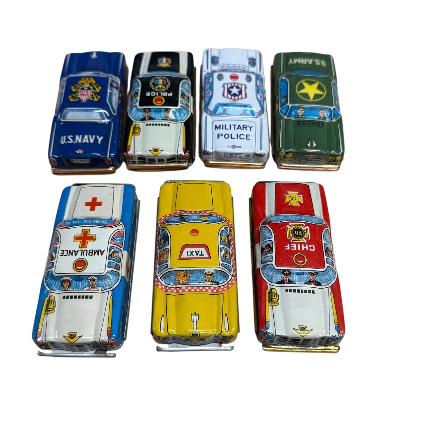 Autos Blechspielzeug Kleinwagen ca 1975 7 Stück