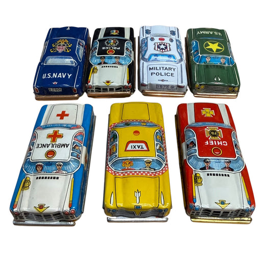 Autos Blechspielzeug Kleinwagen ca 1975 7 Stück