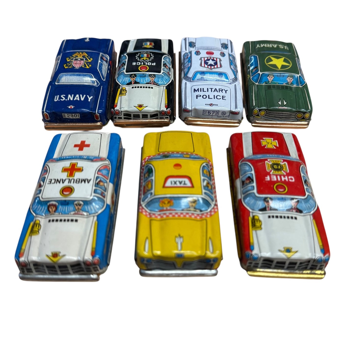 Autos Blechspielzeug Kleinwagen ca 1975 7 Stück