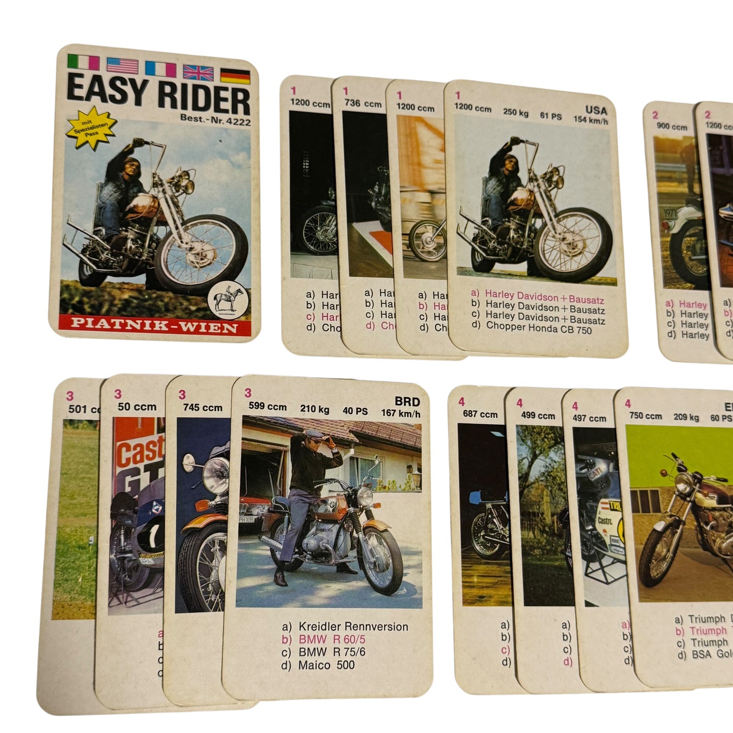 Quartett Easy Rider Piatnik Wien Nr. 4222