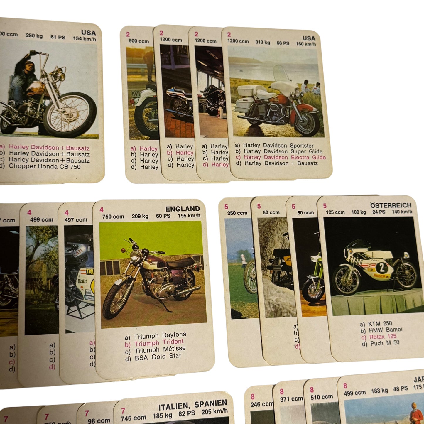 Quartett Easy Rider Piatnik Wien Nr. 4222