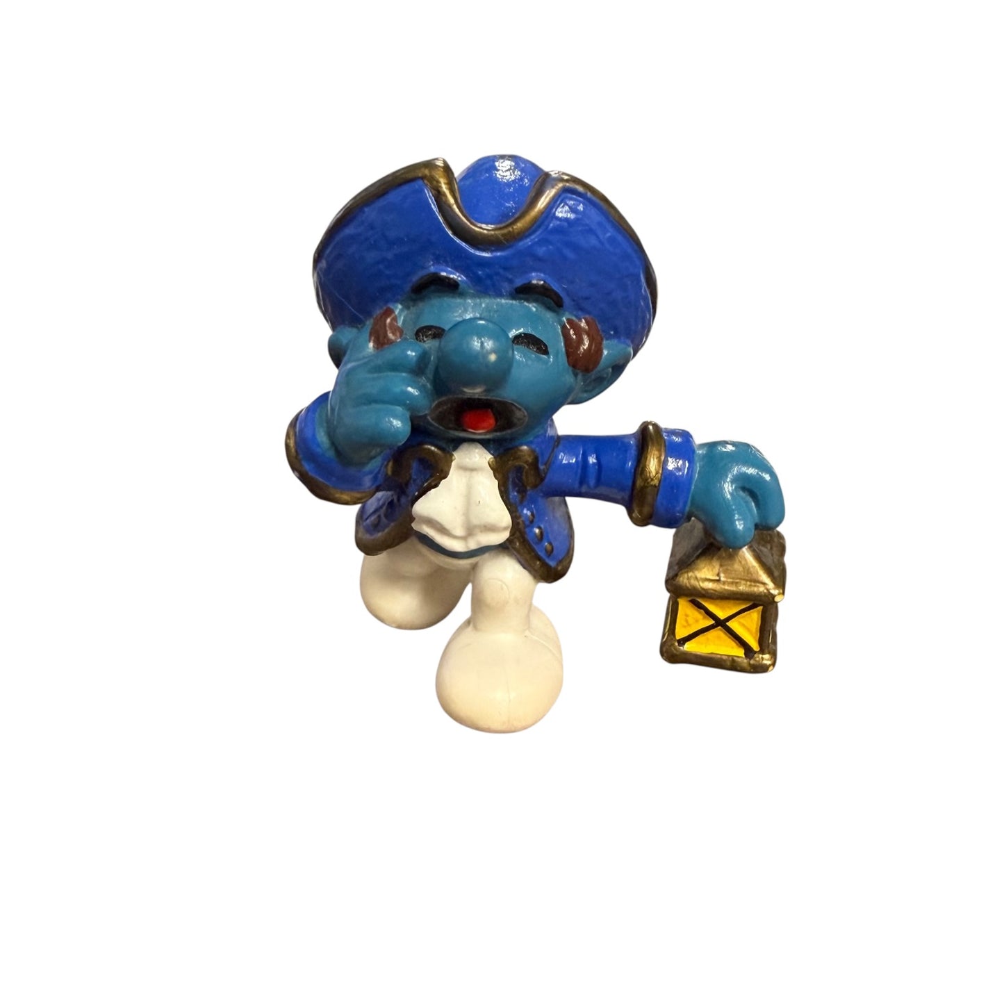 Schlümpfe Piratenschlumpf mit Laterne Schleich 1984