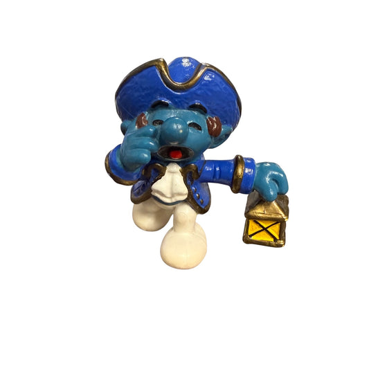 Schlümpfe Piratenschlumpf mit Laterne Schleich 1984