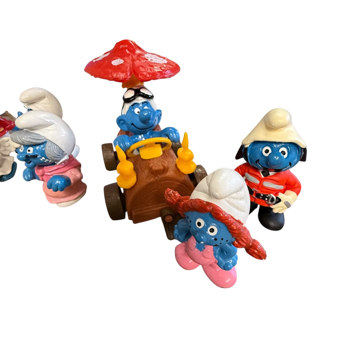 Schlümpfe 7 Stück ca um 1985 Schleich