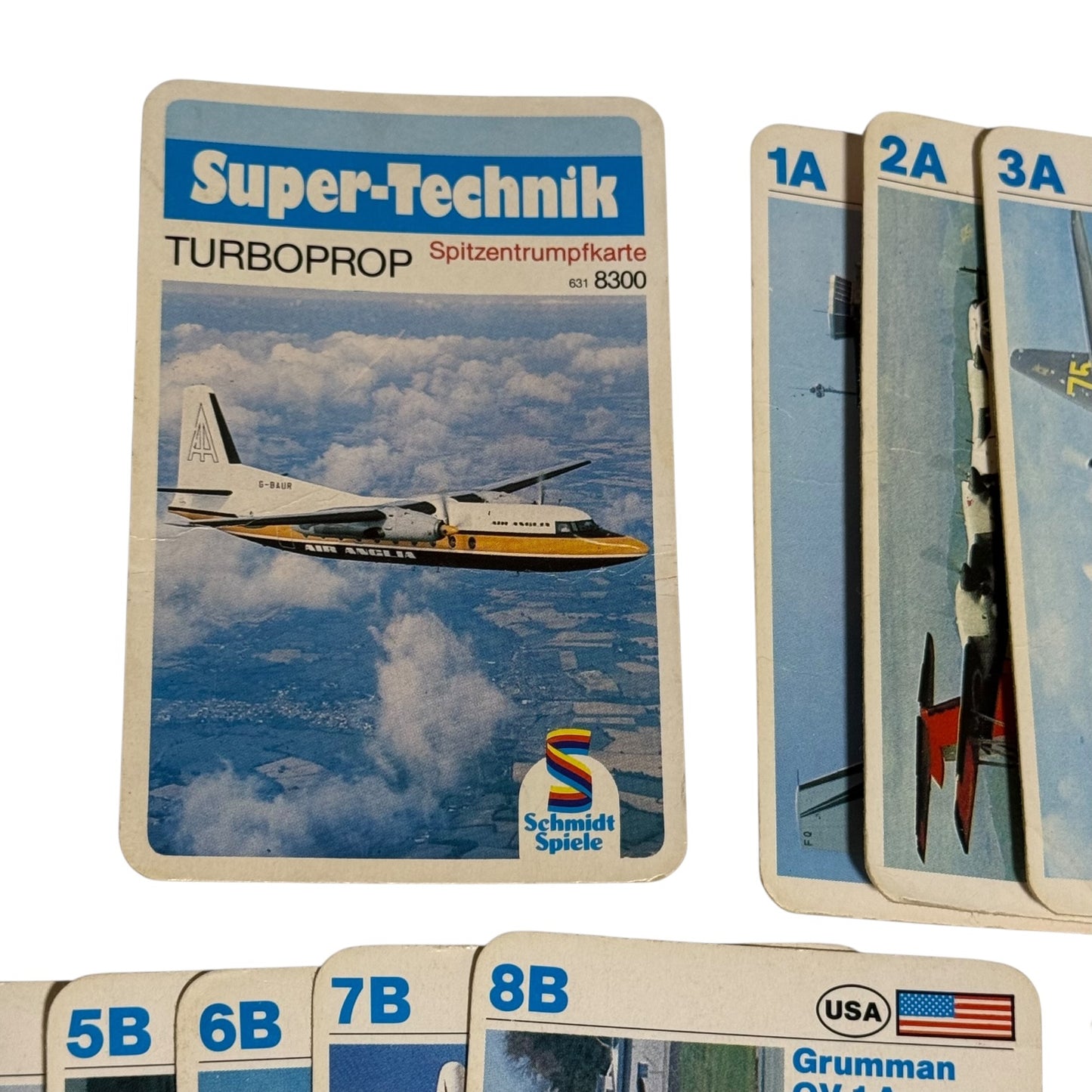 Quartett Flugzeuge Super Technik Schmidt Spiele 631 8300