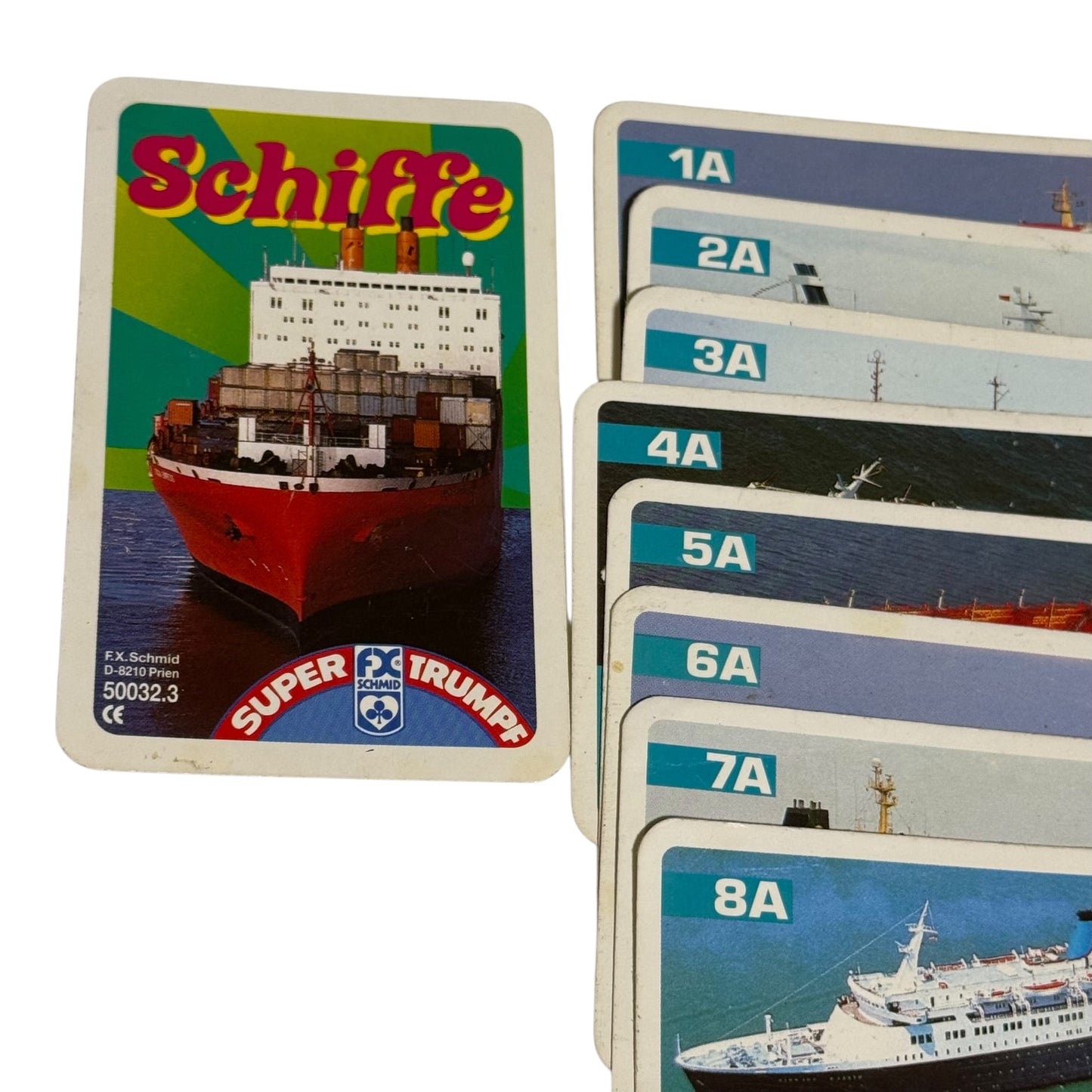 Quartett Schiffe Super Trumpf Schmid 50032.3 Prien 1991