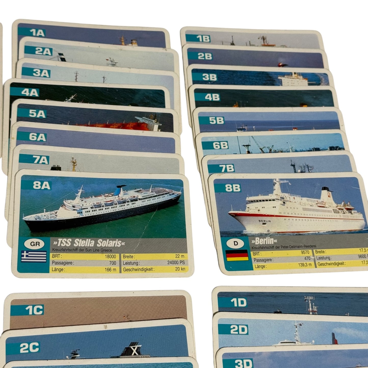 Quartett Schiffe Super Trumpf Schmid 50032.3 Prien 1991