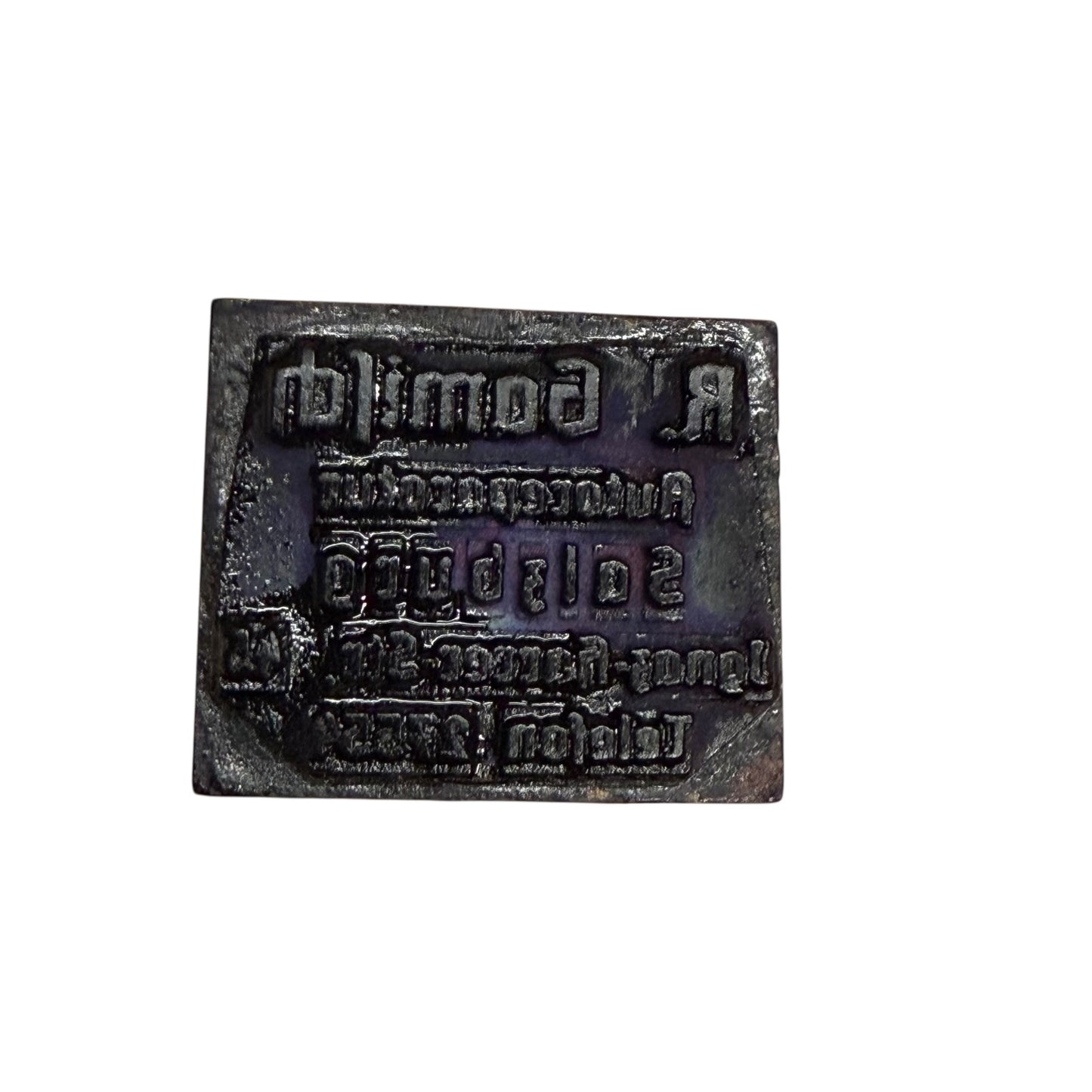 Stempel Set von Tankstelle Mobile Öl Autoreperatur Salzburg Oil