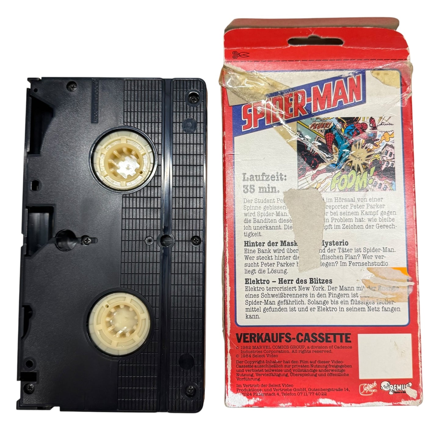 Spider Man VHS von 1984 Die Maske des Mysterio Marvel