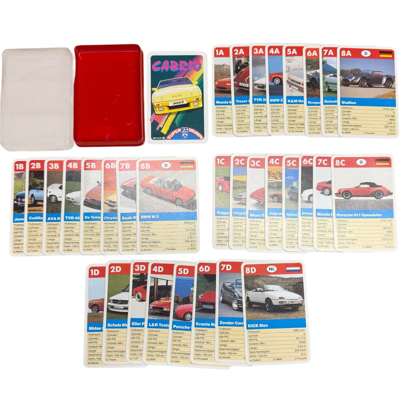 Quartett Cabrio Super Trumpf Schmid Autos