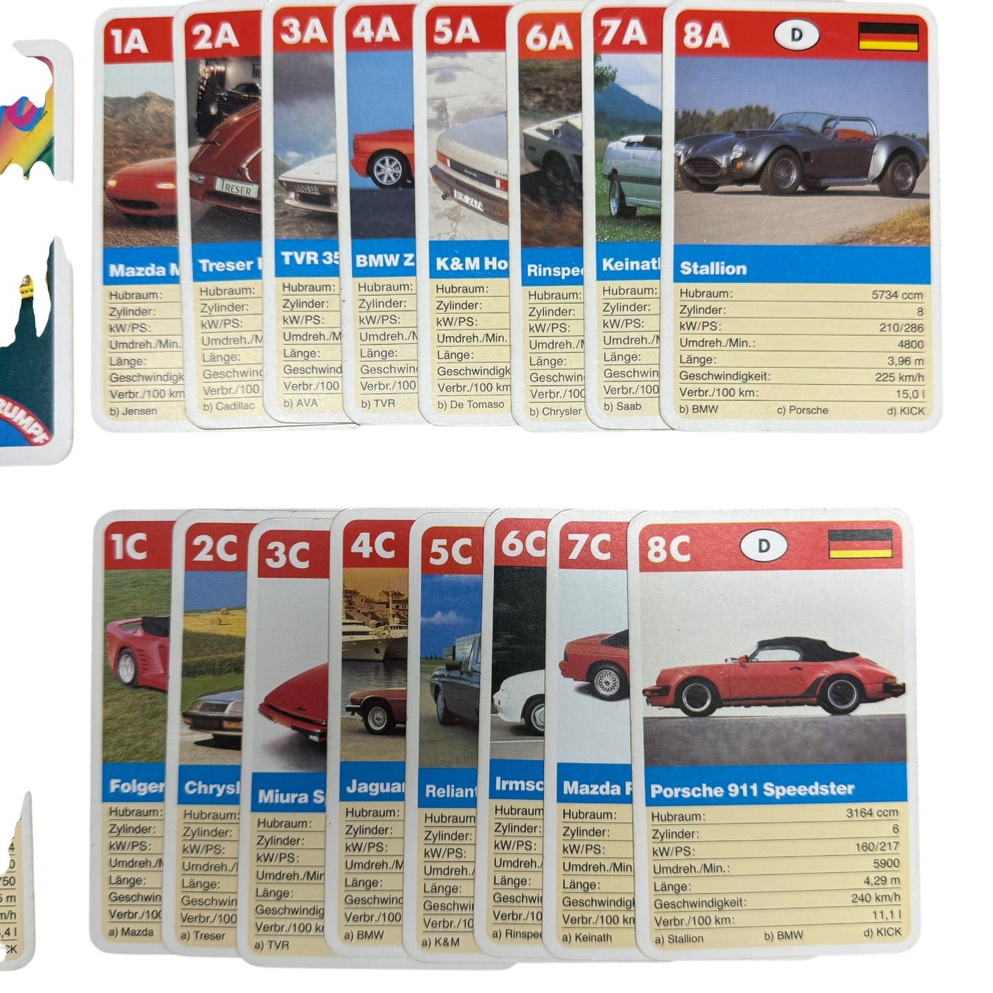 Quartett Cabrio Super Trumpf Schmid Autos