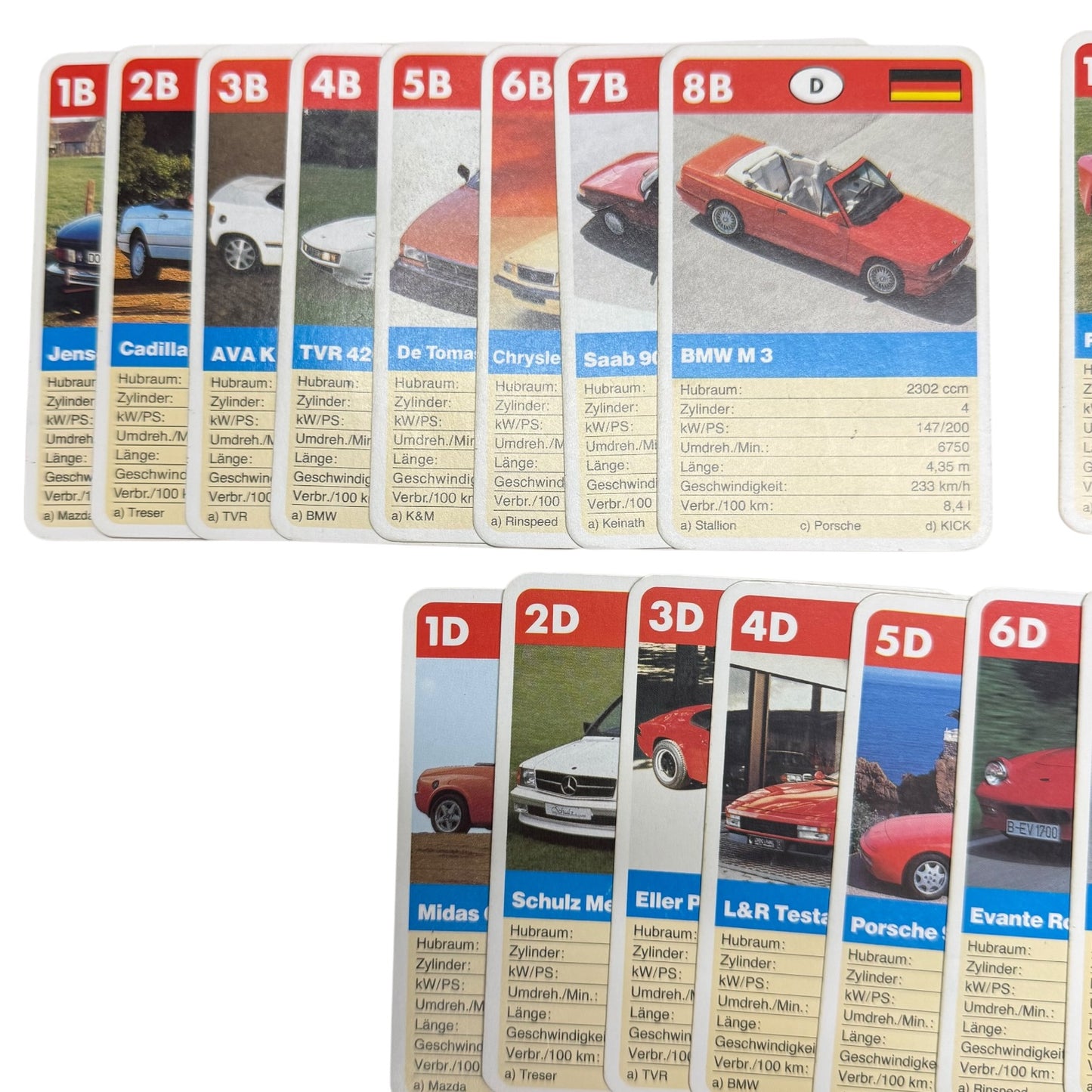 Quartett Cabrio Super Trumpf Schmid Autos