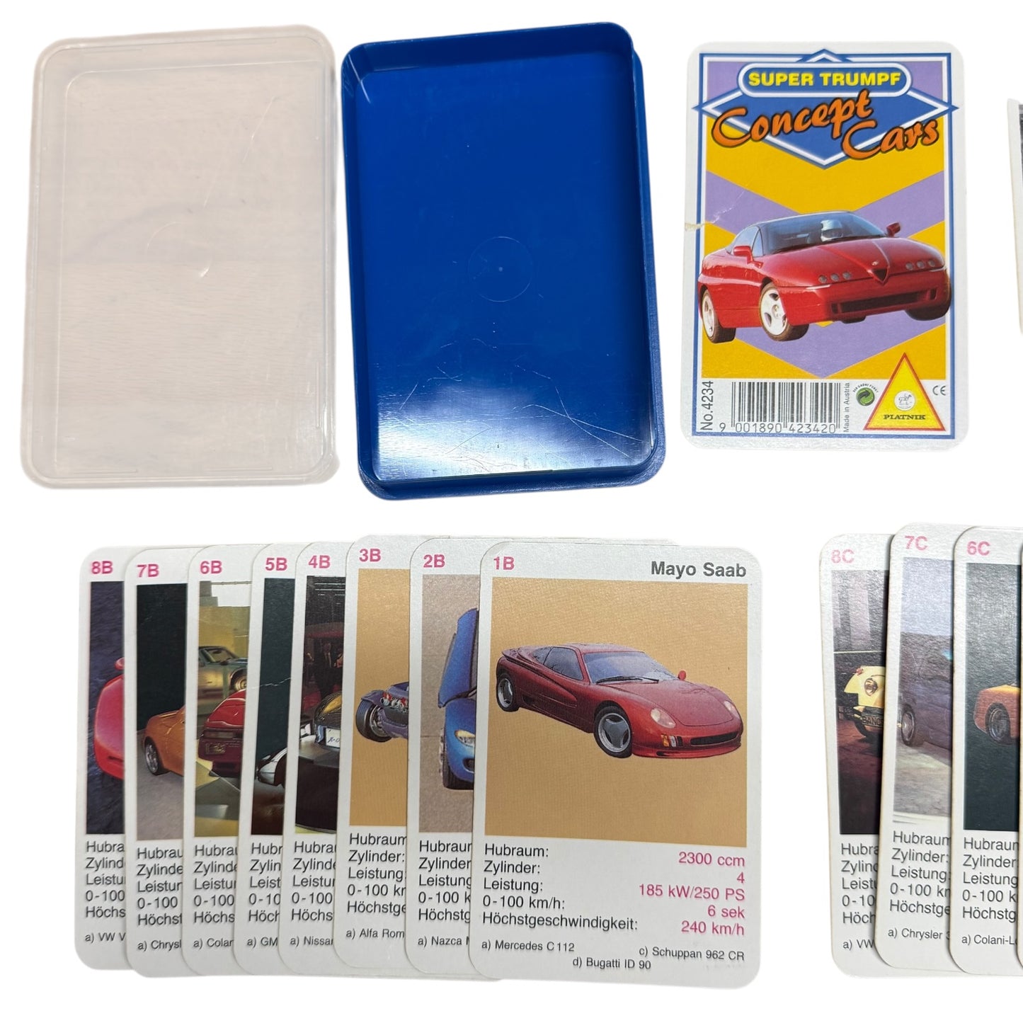 Quartett Concept´s Cars Super trumpf Piatnik Nr. 4234
