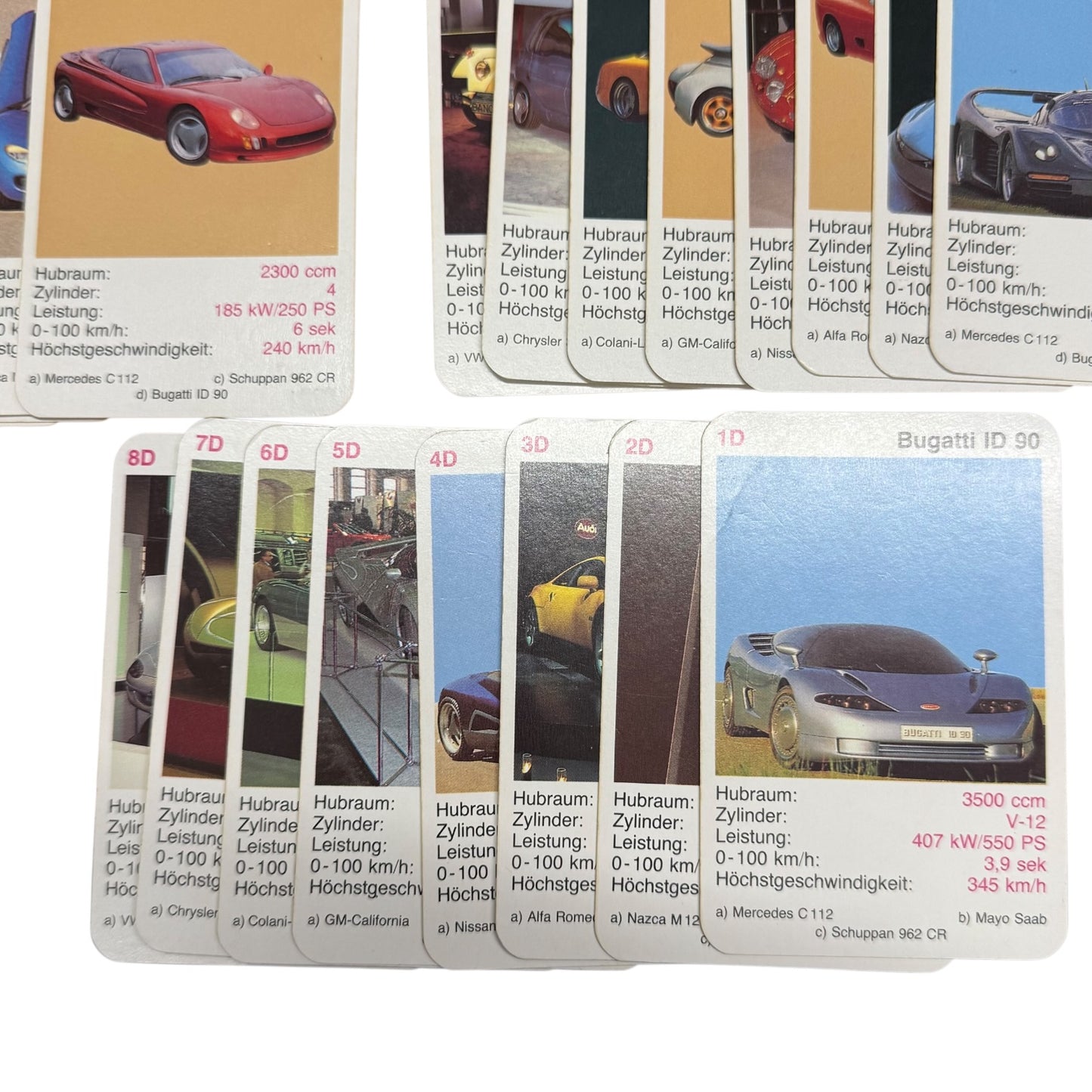 Quartett Concept´s Cars Super trumpf Piatnik Nr. 4234