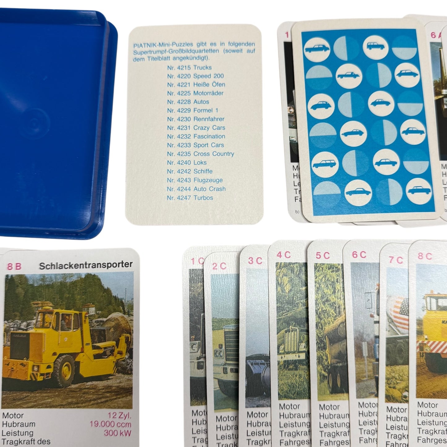 Quartett Transporter Zugmaschinen Schwertransporter ohne Deckblatt