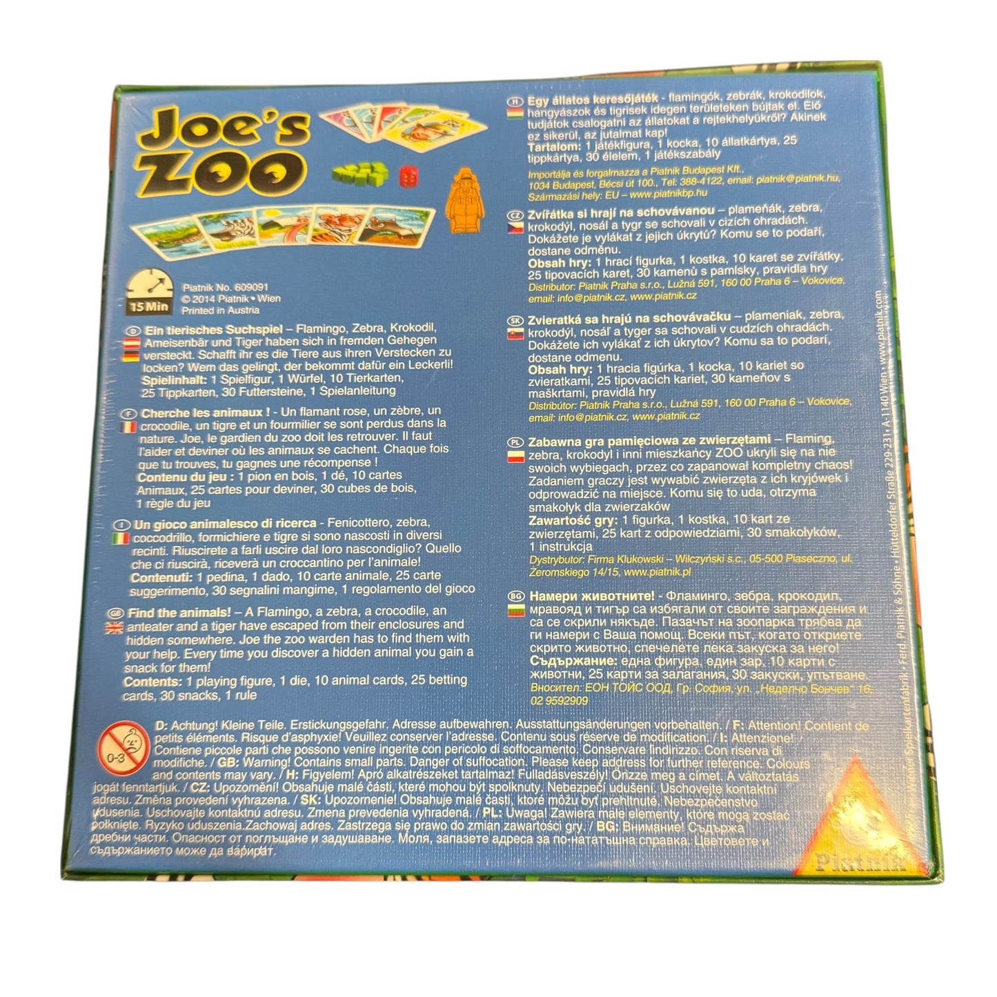 Joe`s Zoo von Wolfgang Dirscherl Piatnik 2014 Austria
