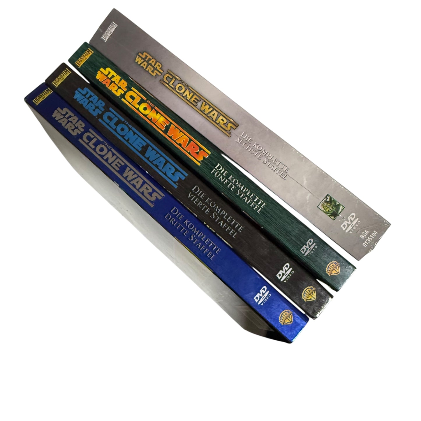 DVD Star Wars The Clone Wars Staffel 3,4,5,6 neuwertig Box