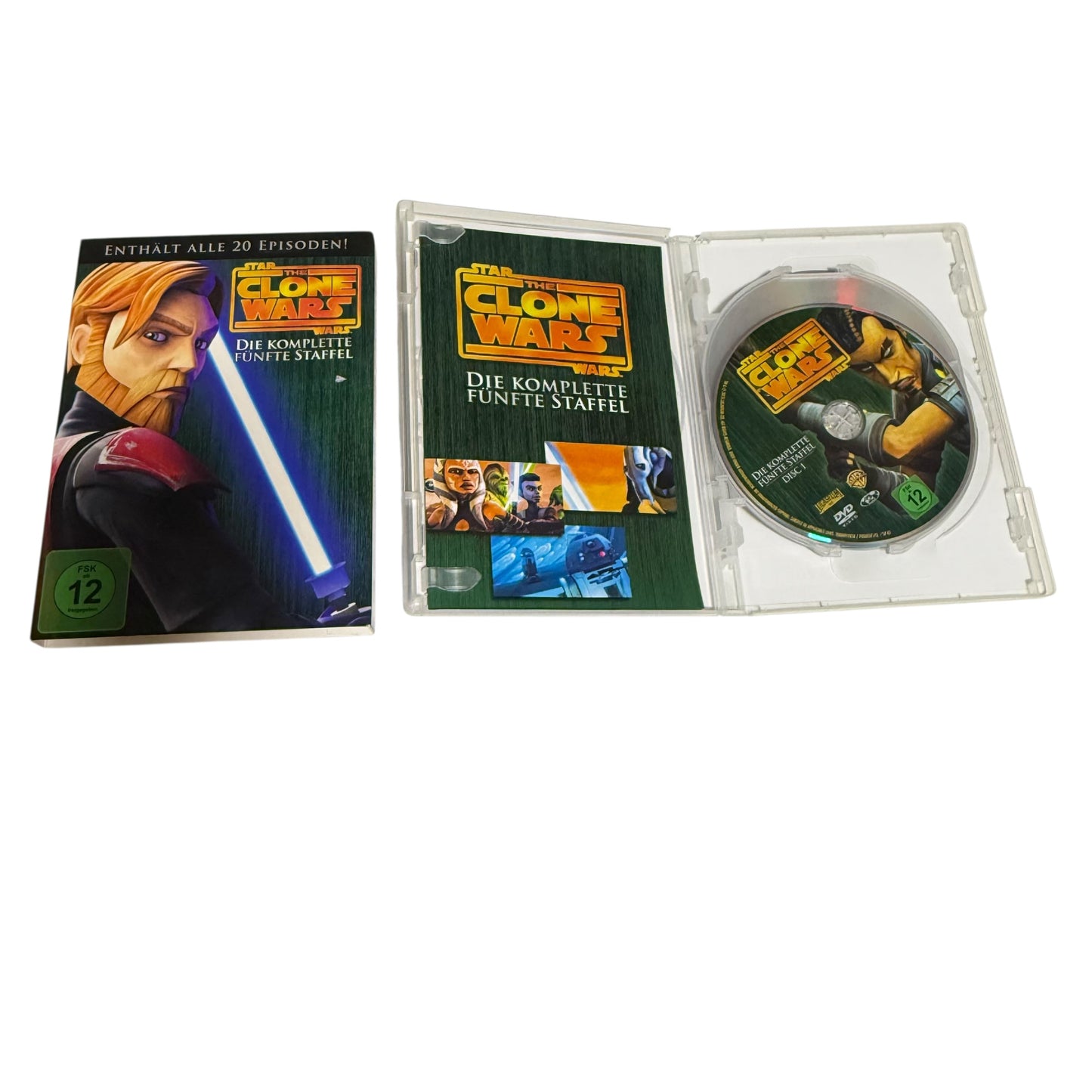 DVD Star Wars The Clone Wars Staffel 3,4,5,6 neuwertig Box