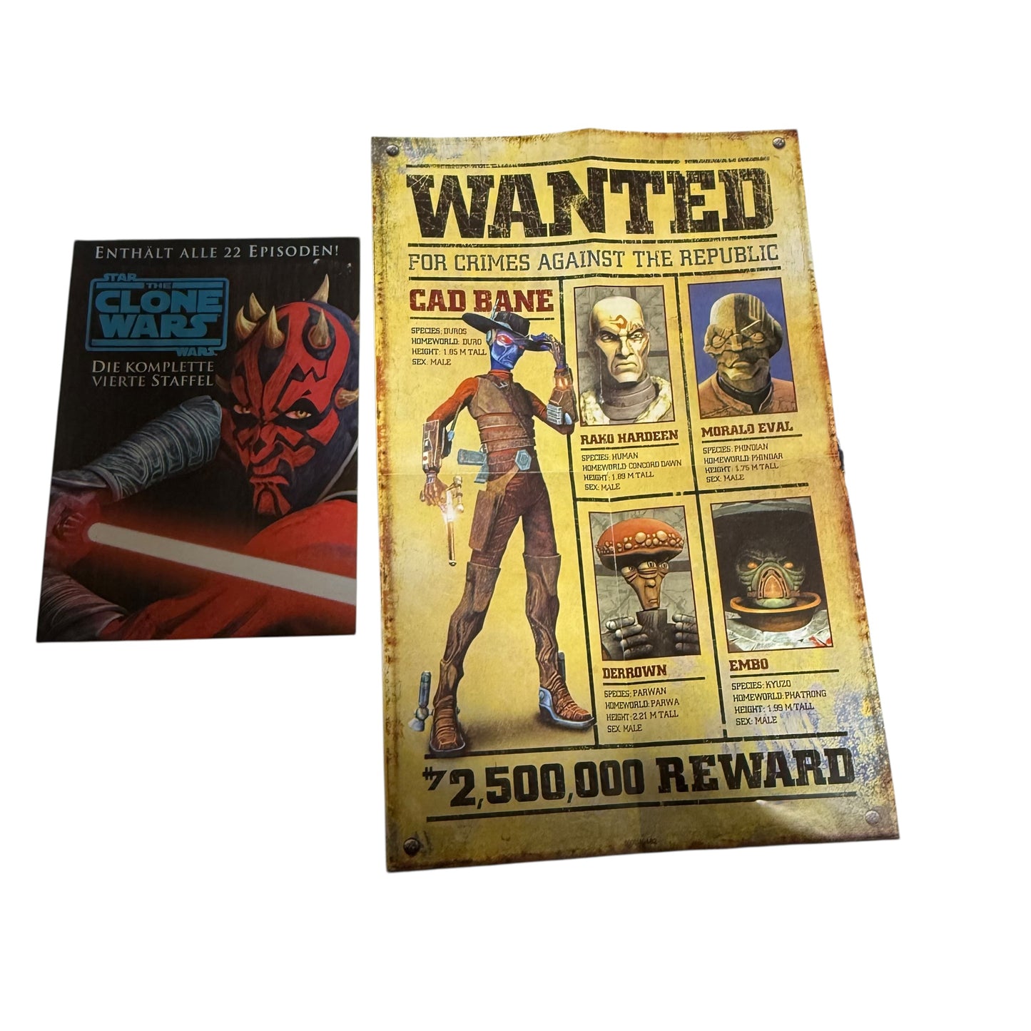 DVD Star Wars The Clone Wars Staffel 3,4,5,6 neuwertig Box