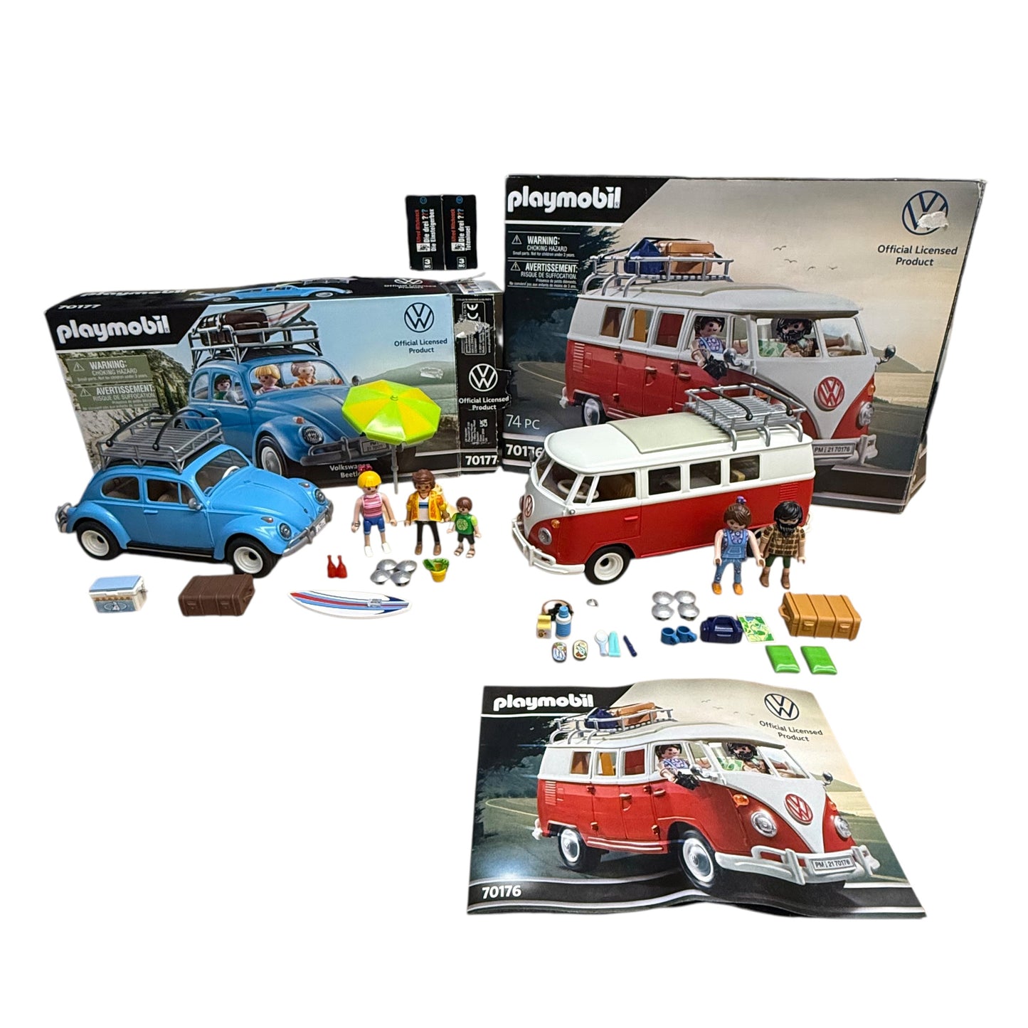 Playmobil 70176 70177 VW Käfer und Bus Camping
