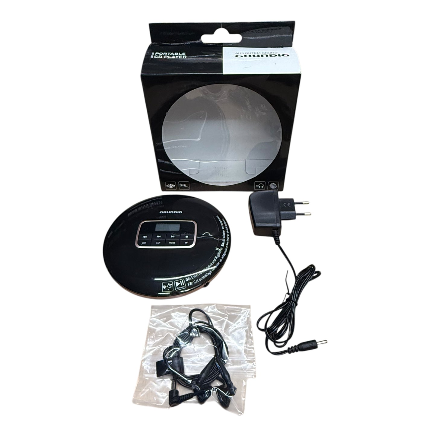 Grundig Portable CD player Schwarz funktioniert mit OVP