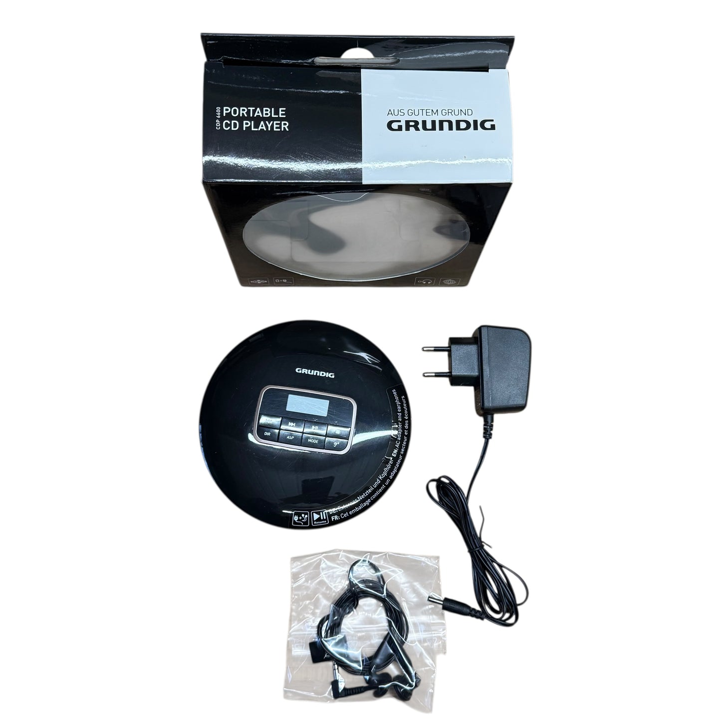 Grundig Portable CD player Schwarz funktioniert mit OVP