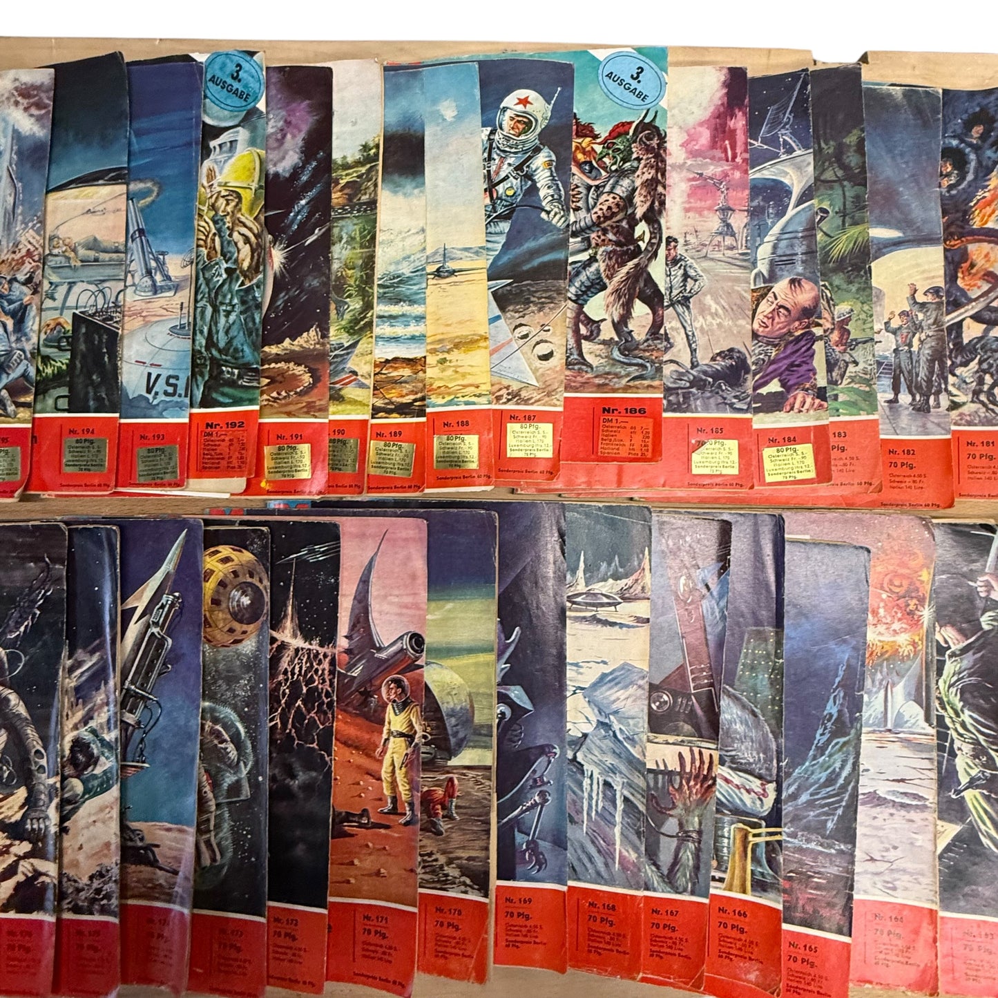 Perry Rhodan Hefte 38Stk Nr 160 - 198 1 Auflagen Roman