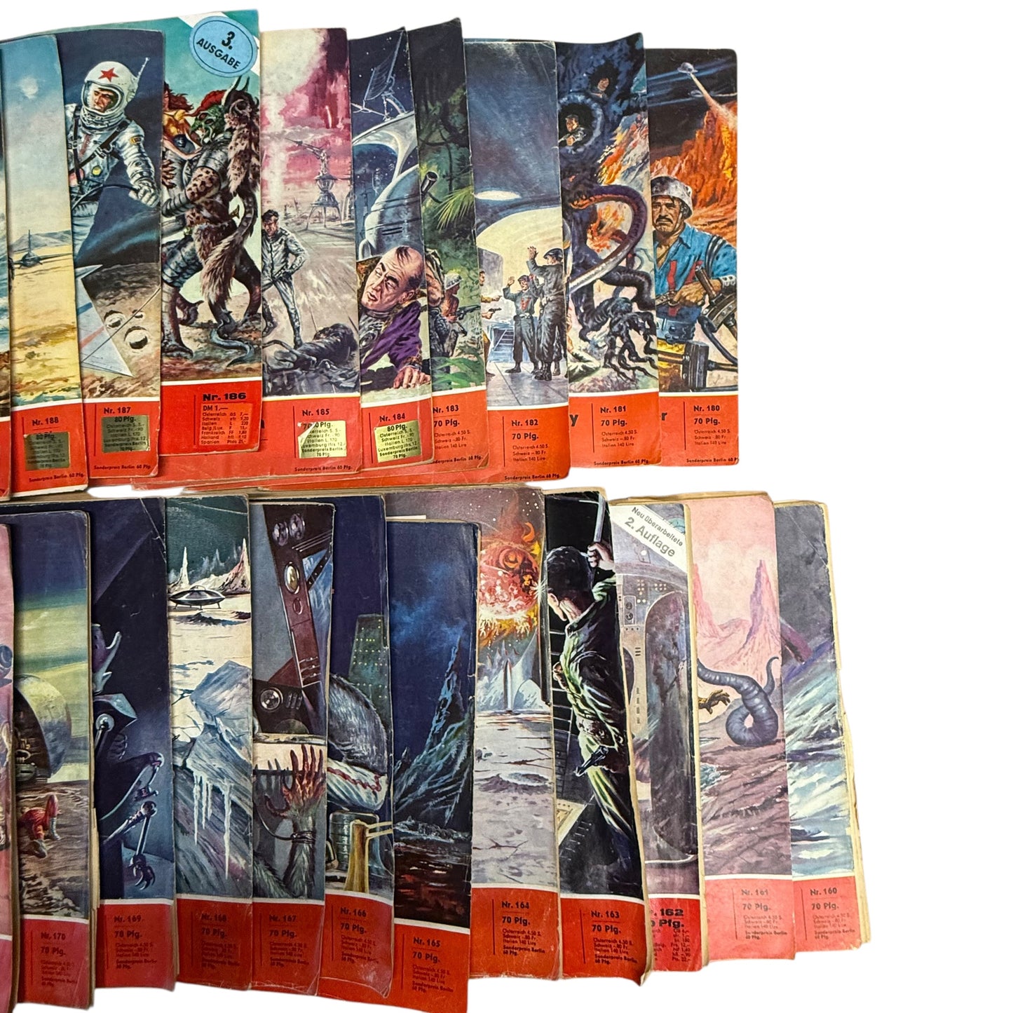 Perry Rhodan Hefte 38Stk Nr 160 - 198 1 Auflagen Roman