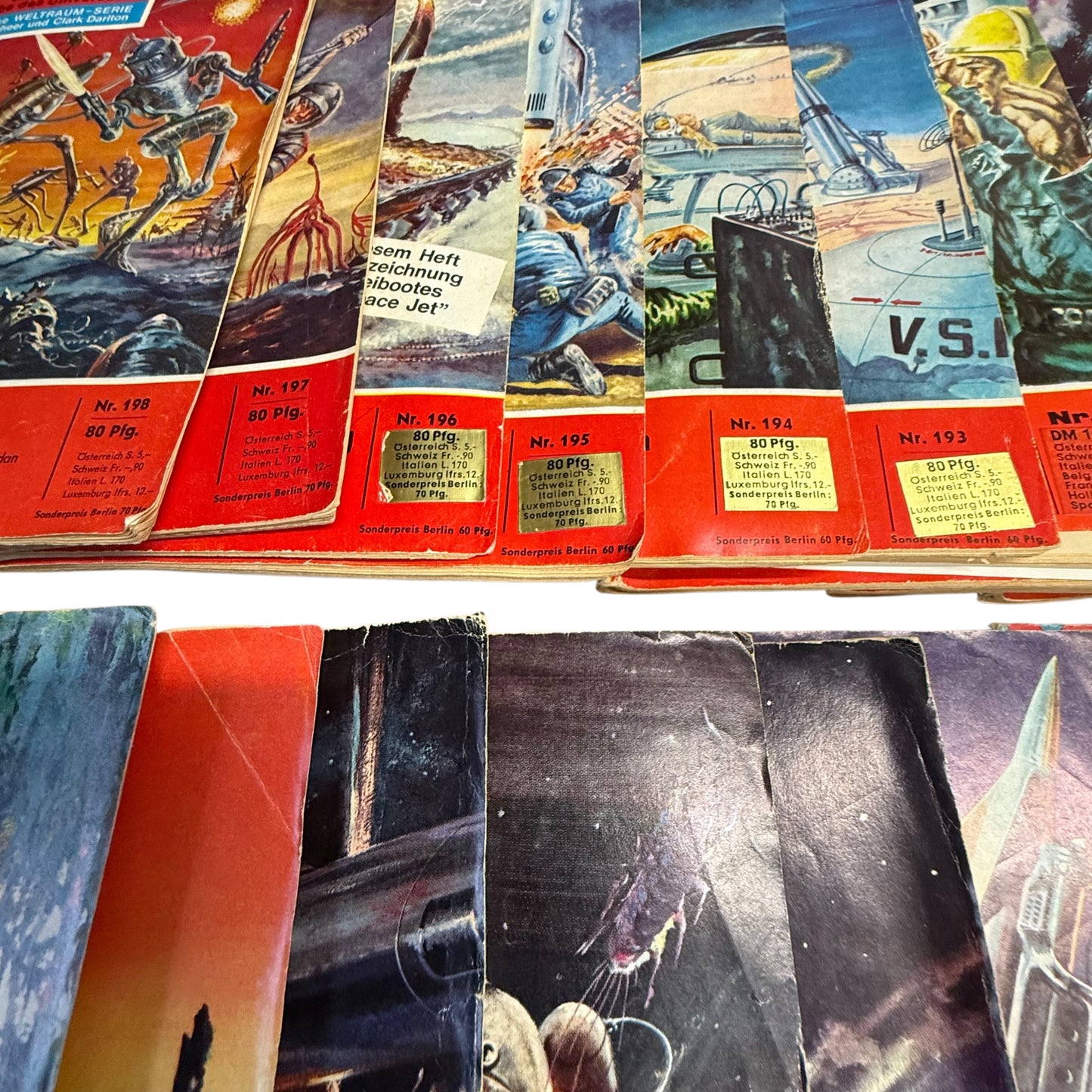 Perry Rhodan Hefte 38Stk Nr 160 - 198 1 Auflagen Roman
