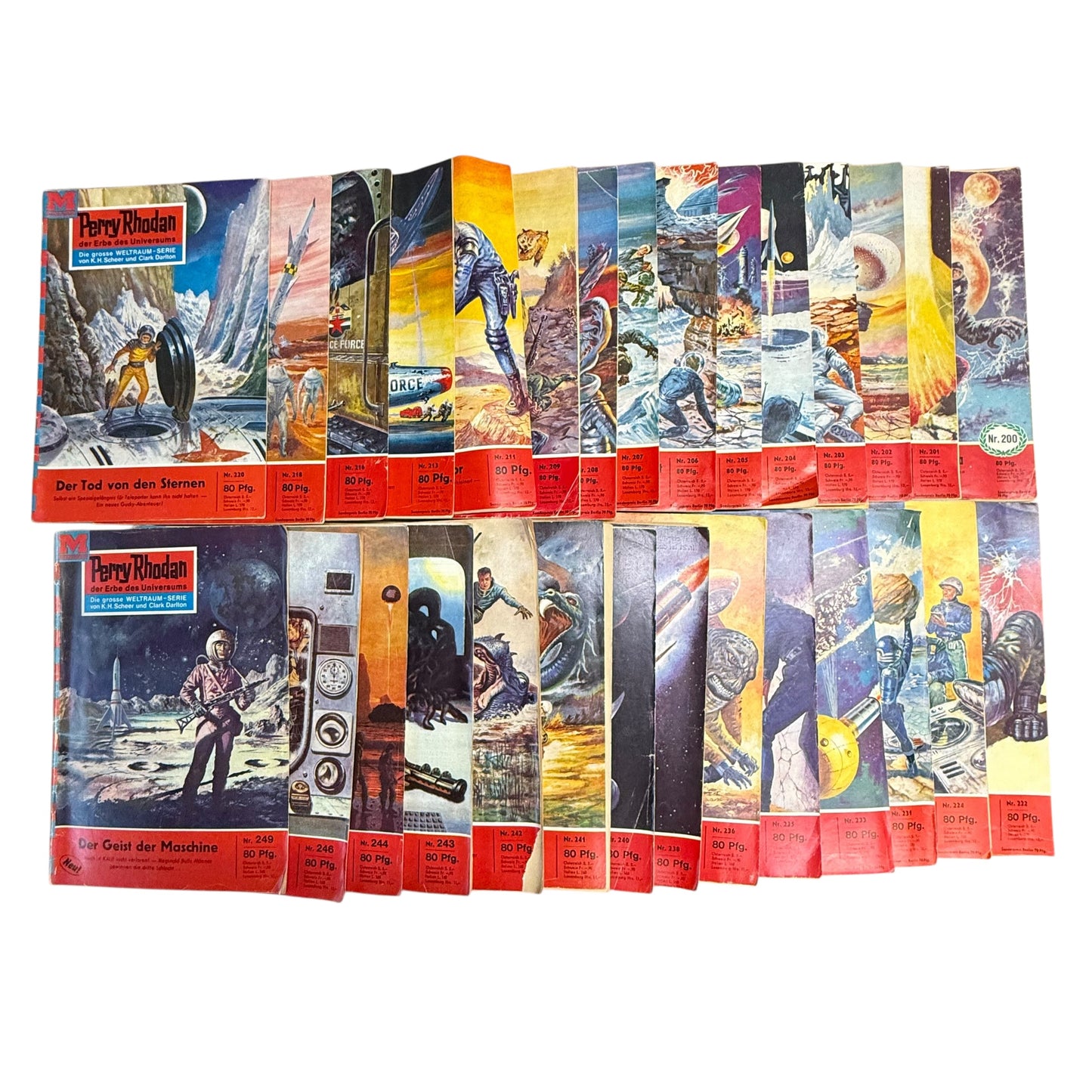 Perry Rhodan der Erbe des Universums Hefte 29 Stk. Zwischen 200-249