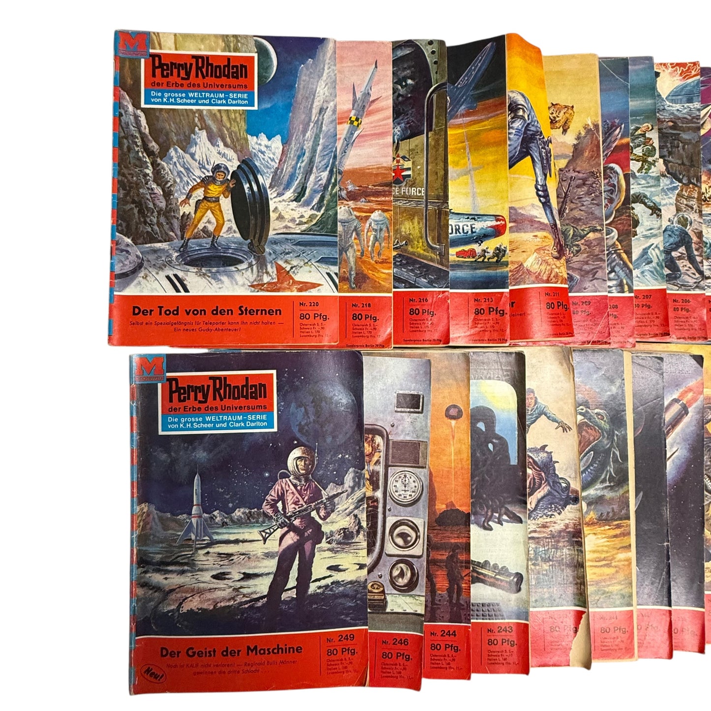 Perry Rhodan der Erbe des Universums Hefte 29 Stk. Zwischen 200-249