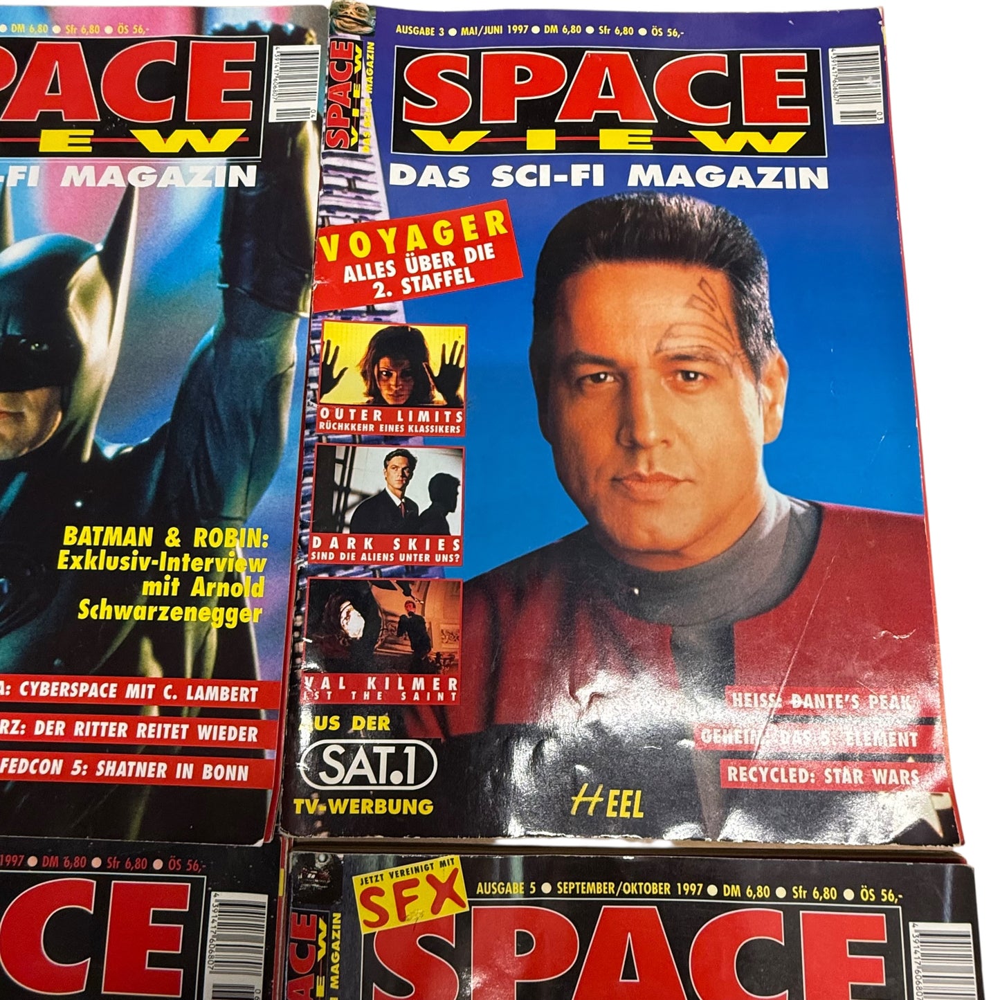 Space View Das SCI-FI Magazin 1997 Ausgabe 3,4,5,6 Zeitschrift  Star Wars Das 5 Element