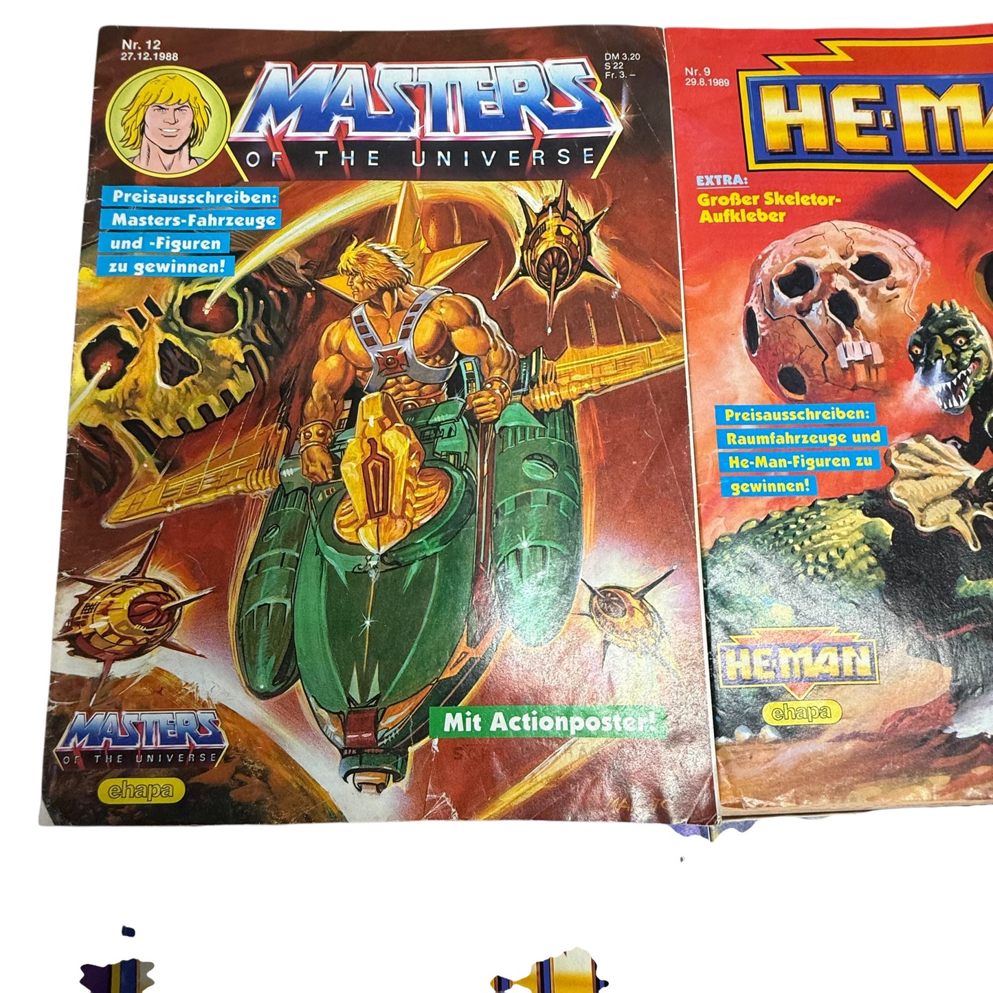 Masters of the Universe Comic Hefte 9Stk He Man Nr 12 9 8 7 6 5 4 3 1 1988 1989