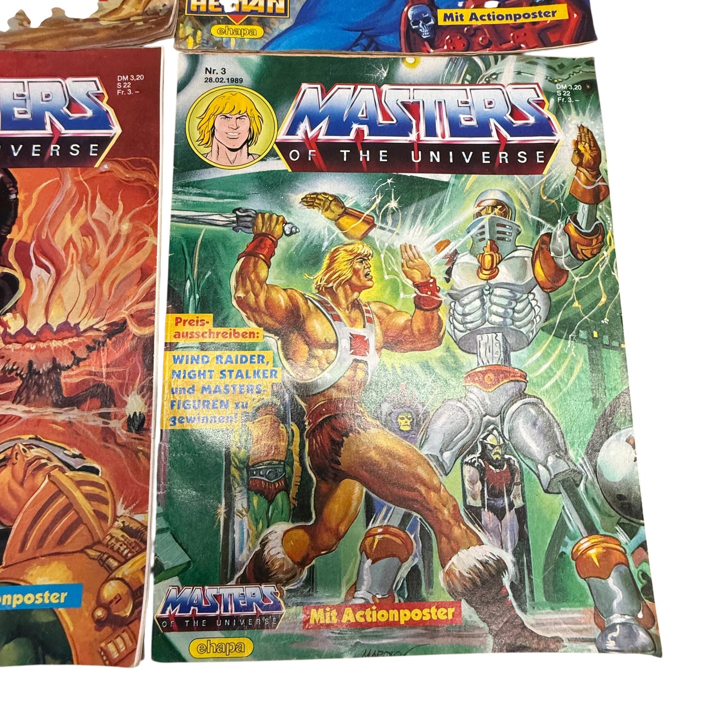 Masters of the Universe Comic Hefte 9Stk He Man Nr 12 9 8 7 6 5 4 3 1 1988 1989