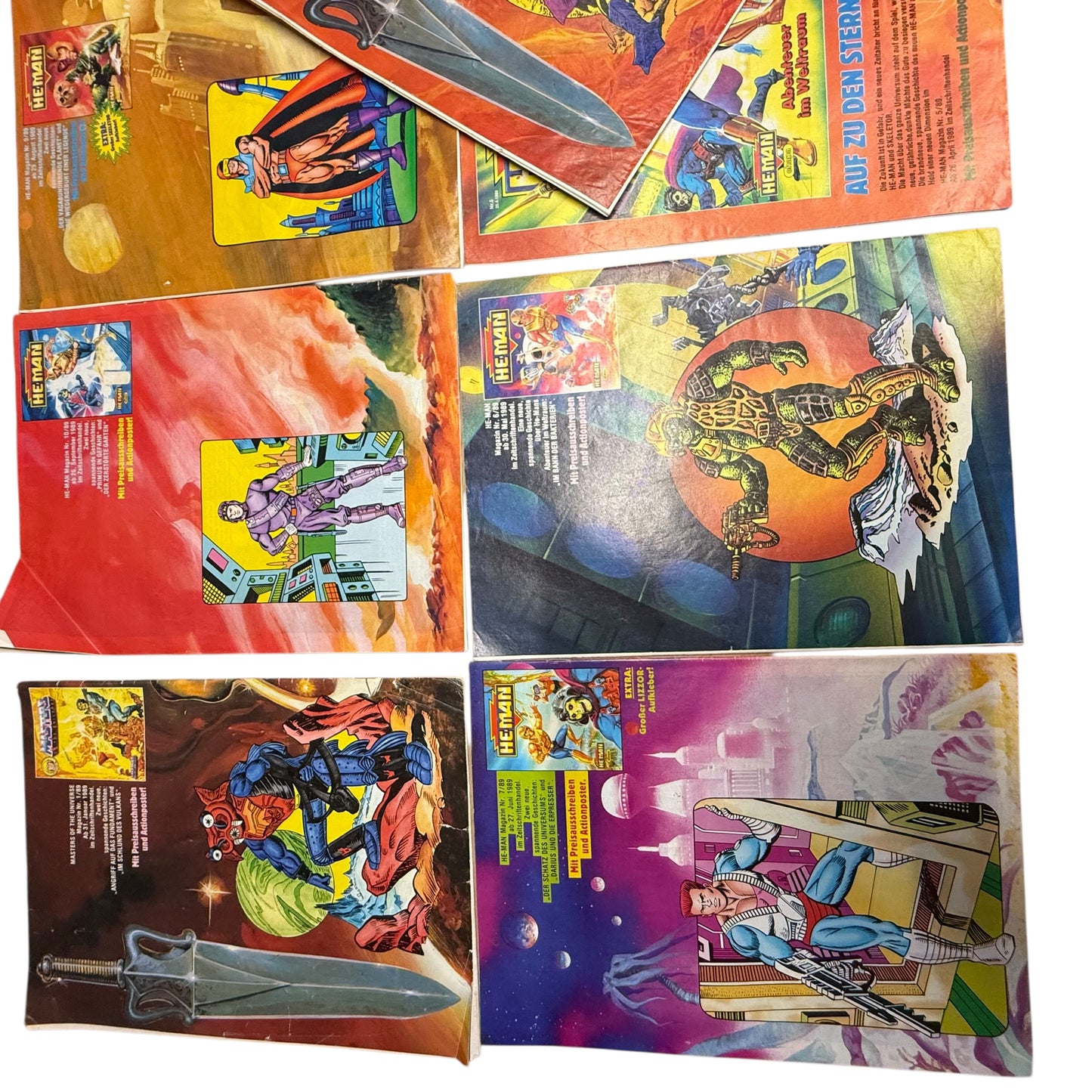Masters of the Universe Comic Hefte 9Stk He Man Nr 12 9 8 7 6 5 4 3 1 1988 1989